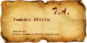 Tombácz Attila névjegykártya
